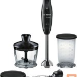 Mikseri un blenderi Bosch  Blender  CleverMixx MSM2650B  Hand Blender, 600 W, Number of speeds 12, Chopper, Black 