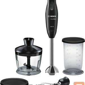 Mikseri un blenderi Bosch  Blender  CleverMixx MSM2650B  Hand Blender, 600 W, Number of speeds 12, Chopper, Black 