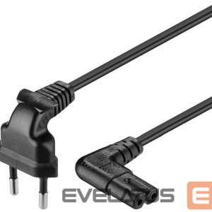 Kabelis Goobay  Euro connection cord, both ends angled 97344 0.75 m, Black 