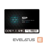 Cietais disks SSD Silicon power  A55 512 GB, SSD form factor 2.5", SSD interface SATA, Write speed 530 MB/s, Read speed 560 MB/s 