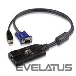 Serveru  - Citi piederumi Aten  USB VGA KVM Adapter 1 x RJ-45 Female, 1 x USB Male, 1 x HDB-15 Male 