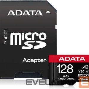 Atmiņas kartes ADATA  AUSDX128GUI3V30SHA2-RA1 Memory Card 128 GB, MicroSDXC, Flash memory class 10, Adapter, 80 MB/s, 100 MB/s 