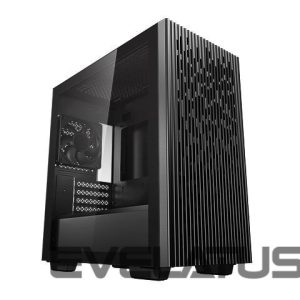 Datoru korpusi Deepcool  MATREXX 40 3FS Black, Micro ATX, 4, USB 3.0 x 1; USB 2.0 × 1; Audio x 1, ABS+SPCC+Tempered Glass, Pre-installed: Rear: 1×120mm LED fan; Front:120mm×2 LED fan 