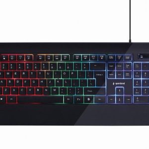 Datora tastatūra Gembird  Multimedia Keyboard KB-UML-03	 Wired, US, Black 