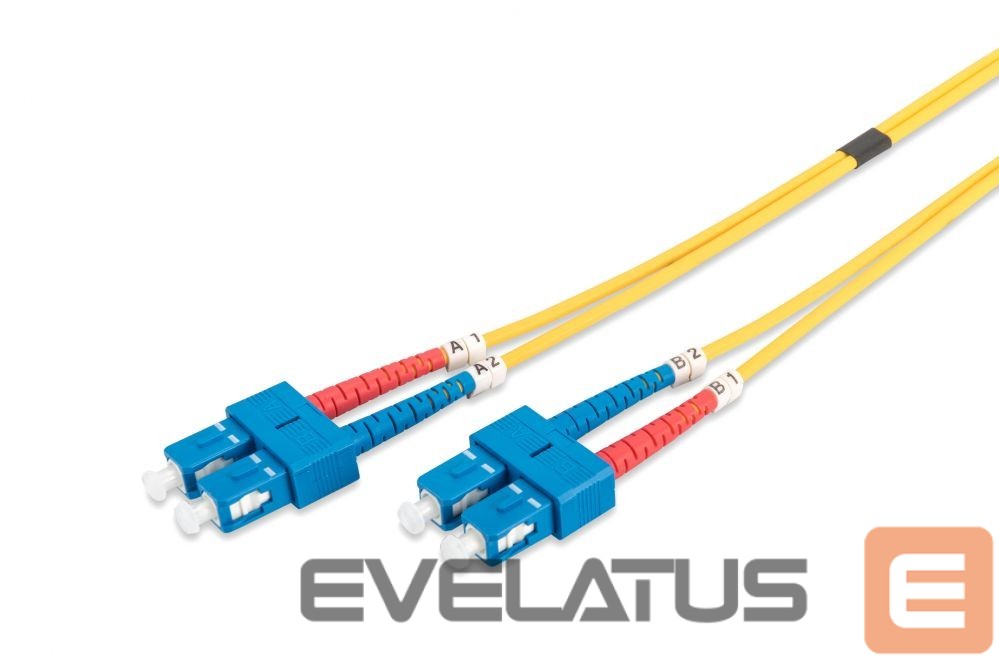 Kabelis Digitus FO Patch Cord, Duplex, SC to LC SM OS2 09/125 µ, 2 m