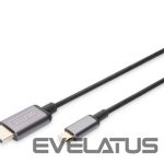 Parveidotājs Digitus  USB Type-C to HDMI Adapter DA-70821 1.8 m, Black, USB Type-C 