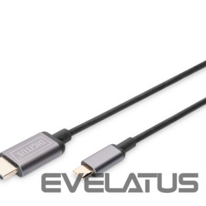 Parveidotājs Digitus  USB Type-C to HDMI Adapter DA-70821 1.8 m, Black, USB Type-C 