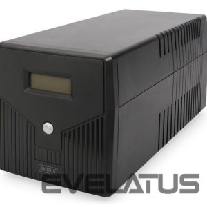 Serveri Digitus  Line-Interactive UPS DN-170076, 2000VA/1200W 12V/9Ah x2 battery, 4x CEE 7/7, USB, RS232, RJ45,LCD, Simulated sine wave, 198 x 158 x 380 mm, Weight: 10.5 kg 
