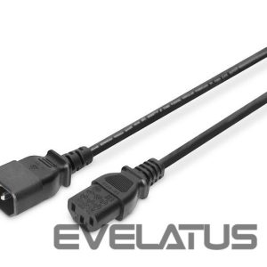 Kabelis Digitus  Power Cord extension cable  C13 - C14, AK-440201-018-S 1.8 m, Black 