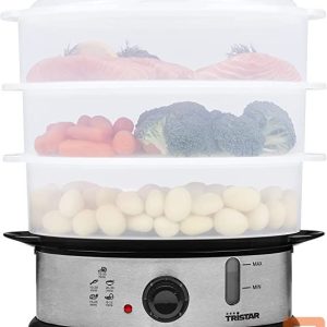 Cita mazā sadzīves tehnika Tristar  Food Steamer VS-3914 Silver, 1200 W, Capacity 11 L, Number of baskets 3 