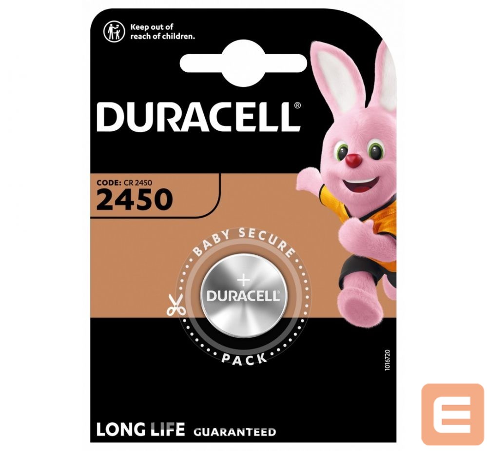 Cita datorprece Duracell Battery DL2450 BL1 CR2450, Lithium, 1 pc(s)