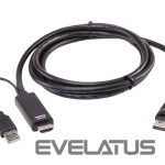 Serveru  - Citi piederumi Aten  2L-7D02HDP True 4K 1.8M HDMI to DisplayPort Cable 