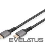 Monitoru piederums Digitus  8K PREMIUM HDMI 2.1 Connection Cable DB-330200-010-S Black, HDMI to HDMI, 1 m 