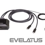 Serveru  - Citi piederumi Aten  US3312 2-Port USB-C 4K DisplayPort KVM Switch with Remote Port Selector 