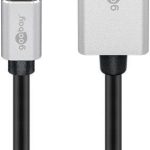 Rūteris Goobay  USB-C to DisplayPort Adapter Cable 	60176 2 m, Silver/Black, DisplayPort, Type-C 