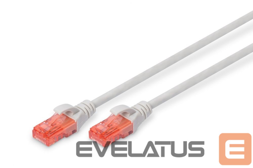 Kabelis Digitus Patch Cord CAT 6 U-UTP, Cu, LSZH AWG 26/7, 3 m