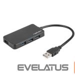 Parveidotājs Natec  USB 3.0 HUB, Moth, 4-Port, Black 