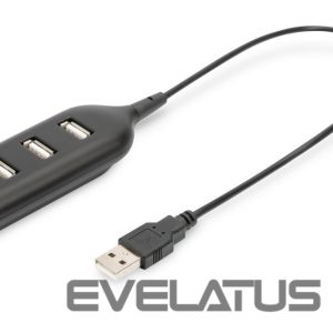 Kabelis Digitus  USB 2.0 Hub, 4-Port, Bus Powered 4 X USB A/F AT Connected Cable AB-50001-1 