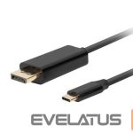 Parveidotājs Lanberg  USB-C to DisplayPort Cable, 1.8 m 4K/60Hz, Black 