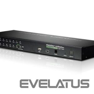 Serveru  - Citi piederumi Aten  CS1716A 16-Port PS/2-USB VGA KVM Switch with Daisy-Chain Port and USB Peripheral Support 