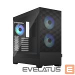 Datoru korpusi Fractal Design  op Air RGB Black TG Clear Tint, ATX, mATX, Mini ITX, Power supply included No 