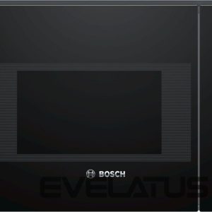 Mikroviļņu krāsns Bosch  Microwave Oven BFL524MB0	 20 L, Retractable, Rotary knob, Touch Control, 800 W, Black, Built-in, Defrost function 