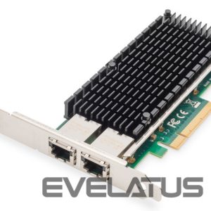 Parveidotājs Digitus  10Gbps Dual Port Ethernet Server adapter PCIe X8, Intel X540 BT2 DN-10163 
