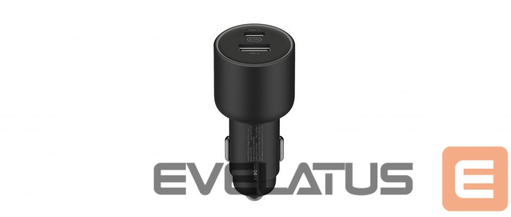 Auto Aksesuāri Xiaomi 67W Car Charger (USB-A + Type-C) Black