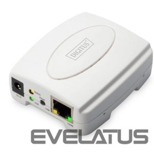 Cita datorprece Digitus  USB Print Server, 1-Port 1x RJ45, 1x USB A, USB 2.0 DN-13003-2 White 