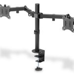 TV kronšteini Digitus  Dual Monitor Clamp Mount DA-90400 15-32 ", Maximum weight (capacity) 8 kg, Black 