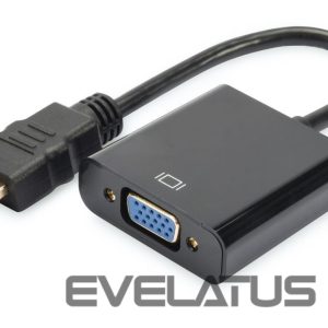Parveidotājs Digitus  HDMI to VGA converter adapter 	DA-70461 Black 
