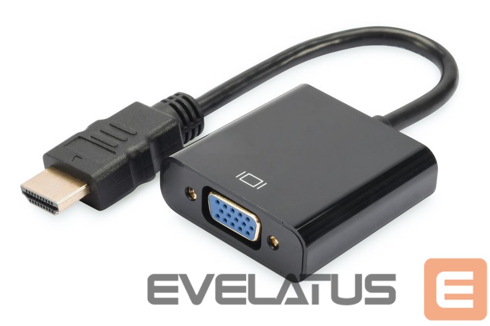 Parveidotājs Digitus HDMI to VGA converter adapter DA-70461 Black
