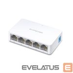 Serveru  - Citi piederumi MERCUSYS  Switch MS105 Unmanaged, Desktop, 10/100 Mbps (RJ-45) ports quantity 5, Power supply type External 
