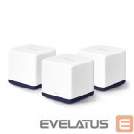 Rūteris MERCUSYS  AC1900 Whole Home Mesh Wi-Fi System Halo H50G (3-Pack) 802.11ac, 1300+600 Mbit/s, Ethernet LAN (RJ-45) ports 3, Mesh Support Yes, MU-MiMO Yes, White 