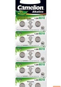 Cita datorprece Camelion  AG10/LR54/LR1131/389, Alkaline Buttoncell, 10 pc(s) 