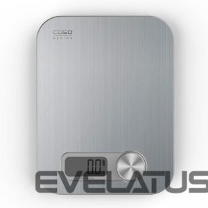 Virtuvinės svarstyklės Caso  Design kitchen scale Maximum weight (capacity) 5 kg, Graduation 1 g, Display type Digital, Stainless Steel 