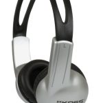 Bezvadu austiņas Koss  Headphones UR10 Wired, On-Ear, 3.5 mm, Silver/Black 