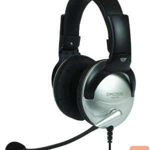 Bezvadu austiņas Koss  Headphones SB45 Wired, On-Ear, Microphone, 3.5 mm, Noise canceling, Silver/Black 