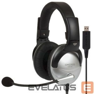 Bezvadu austiņas Koss  Gaming headphones SB45 USB Wired, On-Ear, Microphone, USB Type-A, Noise canceling, Silver/Black 