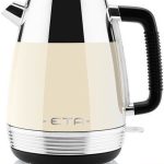 Tējkanna ETA  Storio Kettle 918690040 Standard, 2150 W, 1.7 L, Stainless steel, 360° rotational base, Beige 