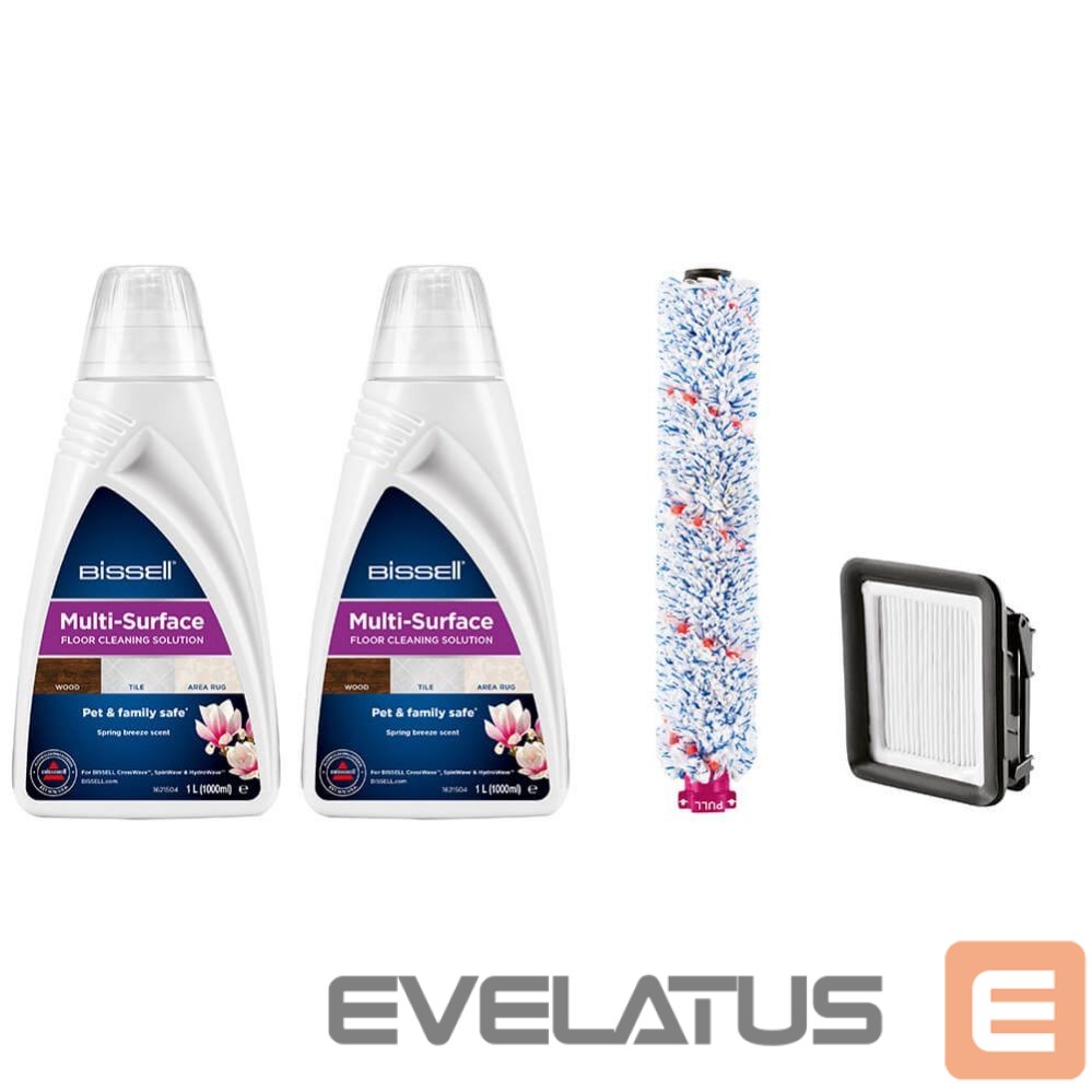 Putekļsūcēja piederums Bissell Cleaning Pack MultiSurface (2xDetergents+Brushroll+Filter)