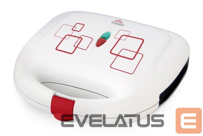 Tosters ETA Sandwich maker Kvadro 415390000 700 W, Number of plates 1, Number of pastry 2, White