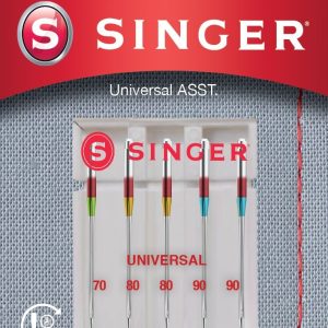 Aksesuāri un filtri Singer  Universal Needle ASST 5PK for Woven Fabrics 