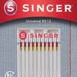 Aksesuāri un filtri Singer  Universal Needle for Woven Fabrics 80/12 10PK 