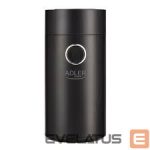 Kafijas automāts Adler  Coffee grinder AD4446bs  150 W, Coffee beans capacity 75 g, Lid safety switch, Black 