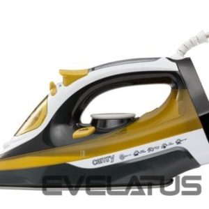 Glūdeklis Camry  Iron CR 5029 Steam Iron, 2400 W, Continuous steam 40 g/min, Steam boost performance 70 g/min, White/Black/Gold 