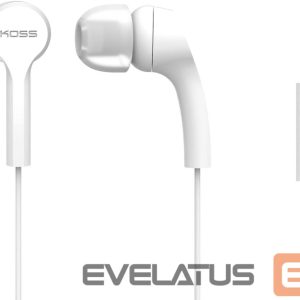 Bezvadu austiņas Koss  Headphones KEB9iW Wired, In-ear, Microphone, White 