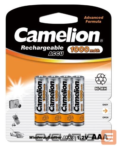 Cita datorprece Camelion AAA/HR03, 1000 mAh, Rechargeable Batteries Ni-MH, 4 pc(s)