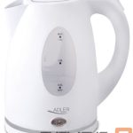 Tējkanna Adler  Kettle AD 1207 Standard, Plastic, White, 2000 W, 360° rotational base, 1.5 L 