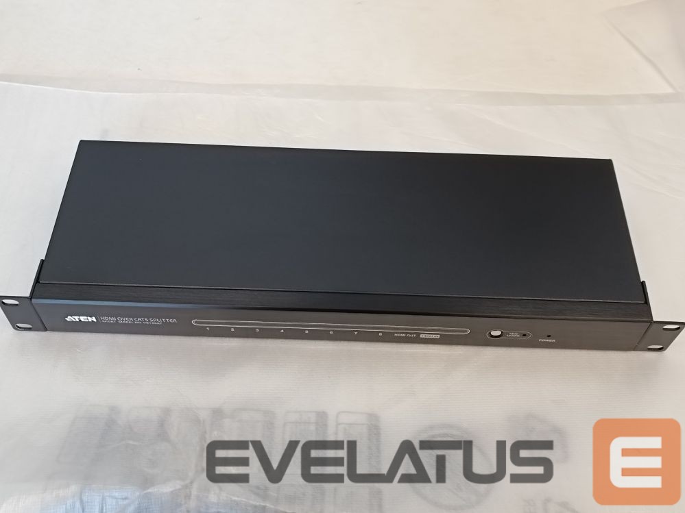 Serveru - Citi piederumi Aten SALE OUT. VS1808T 8-Port HDMI Cat 5 Splitter Warranty 3 month(s), USED, REFURBISHED, WITOUT ORIGINAL PACKAGING, ONLY POWER ADAPTER INCLUDED